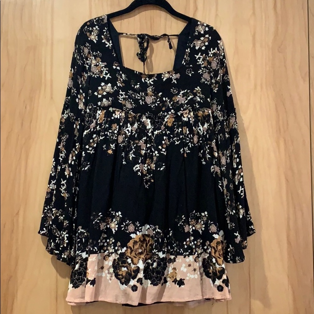Bell Sleeve Free People Flower Dress